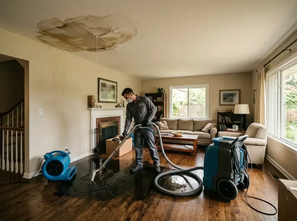 attic-pipe-burst-ceiling-drip-008 — frequently asked questions, Water Damage Restoration & Carpet Care in Indian Head Park,…